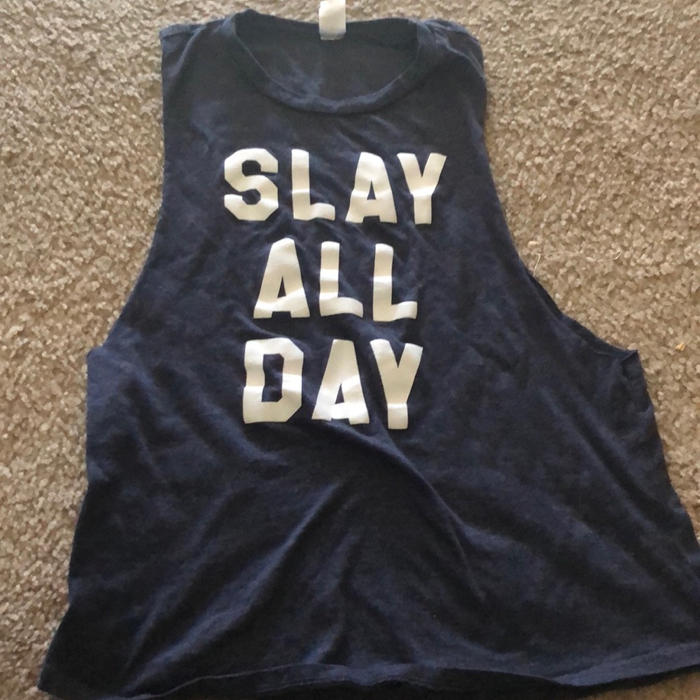 Graphic muscle T shirt